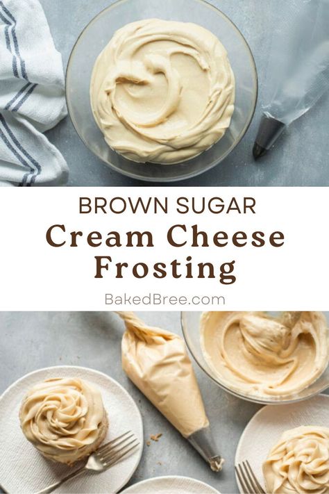 Cream Cheese Frosting Brown Sugar is so silky smooth with a rich taste, it’s the perfect topping for your favorite baked desserts (or eat it on its own… I won’t tell!) Brown Sugar Cream Cheese Frosting, Dutch Oven Ribs, Air Fryer Popcorn, Microwave Caramel Corn, Baked Bree Recipe, Oven Ribs, Recipe Air Fryer, Recipe Appetizers, Whipped Cream Cheese Frosting