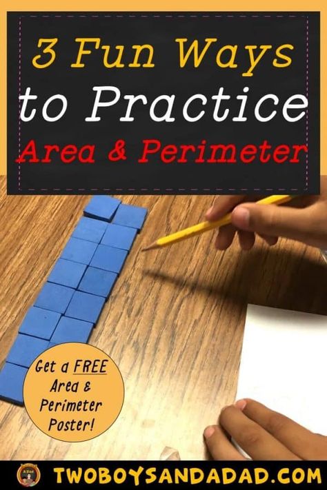 Area Perimeter Activities, Area Math Activities, Area And Perimeter Games, Perimeter Games, Perimeter Activities, Finding Area, Find The Perimeter, Maths Area, Math Coach