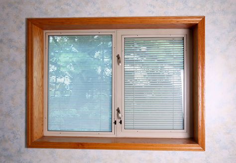 Windows with Built in Blinds—Worth It or Not? - Modernize Best Sliding Glass Doors, Insulated Blinds, Windows With Blinds, Traditional Window Treatments, Blinds For French Doors, Exterior Blinds, Panel Blinds, Exterior Doors With Glass, Door Blinds