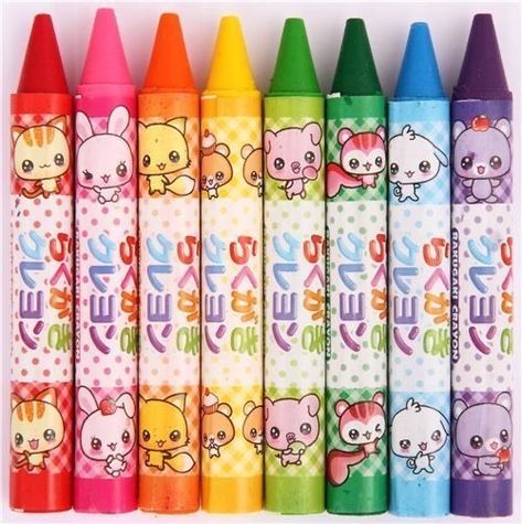 Crayon Set, Tweek Y Craig, Rainbow Aesthetic, Kid Core, Inner Child, School Supplies, Crayon, We Heart It, Hello Kitty