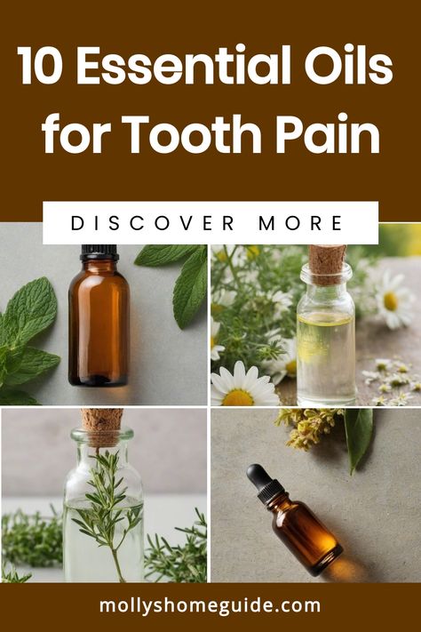 Discover the power of essential oils for tooth pain relief at home. Learn how to use Clove, Copaiba, Frankincense, and more to soothe nerve and gum discomfort from toothaches. Find natural herbs for jaw and tooth pain such as Tea Tree Oil, Peppermint, Eucalyptus, Thieves blend, Cinnamon, Lavender for severe tooth pain. Say goodbye to cavities and decay with the best dental health using these aromatic remedies in your oral care routine. Cloves For Tooth Pain, Home Remedies For Tooth Pain, Natural Tooth Pain Relief, Tooth Pain Relief Severe, Essential Oils For Tooth Pain, Essential Oils For Toothache, Clove Oil For Teeth, Remedies For Tooth Pain, Gum Pain Relief Remedies