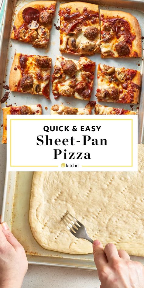 Pan Pizza Dough Recipe, Sheet Pan Pizza Dough, Pan Pizza Dough, Sheet Pan Pizza, Leftover Pizza, Sheet Pan Suppers, Pizza Dough Recipe, Business Email, Pizza Recipes Homemade