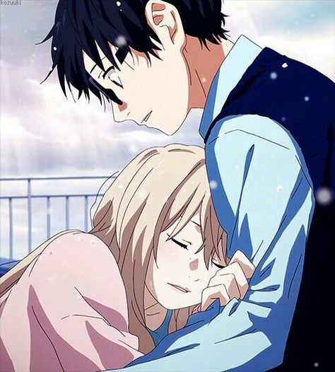 Arima kousei and kaori Miyazono i love this scene it was really romance ^^ Your Lie In April, You Lied, All Anime, Anime Scenery, Anime Movies, Anime Shows, Me Me Me Anime, Anime Love, Aesthetic Anime