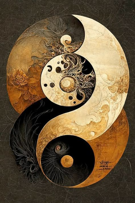 Ying Yang Sign, Jing Y Jang, Ying Yang Art, Image Zen, Yin Yang Art, Yin Yang Tattoos, Arte Peculiar, Soyut Sanat Tabloları, Yin And Yang