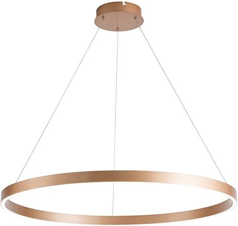 Amazon.com: MADEM Modern LED Chandelier 1-Ring Circular Dimmable Pendant Light Flush Mount Pendant Lighting for Living Room Dining Room, Bedroom, 31.5'' x 1.38'', 6000K Cool White, Gold : Everything Else Lighting For Living Room, Condo Interior Design, Modern Led Chandelier, Gold Everything, Condo Interior, Dining Room Bedroom, Led Chandelier, Modern Led, Living Room Dining Room