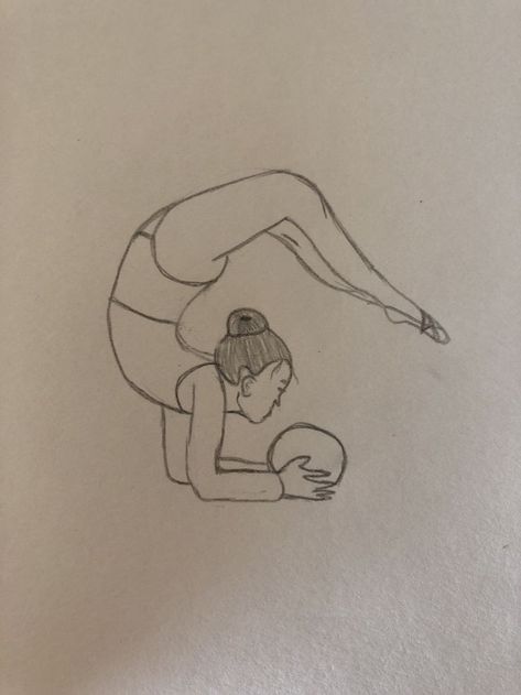 Simple Doodle Sketch, Drawing Of Gymnastics, Gimnastika Drawing, Gymnastics Drawings Easy, Gymnastics Drawings, Dance Drawings, Dance Drawing, Dancer Drawing, Plant Styling