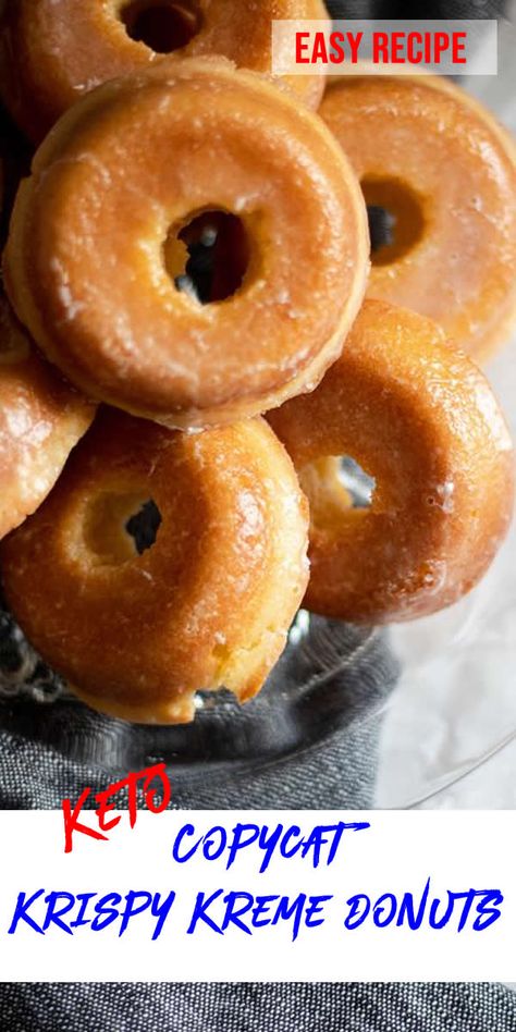 gluten free homemade Copycat Krispy Kreme donuts recipe for keto low carb diet Keto Old Fashioned Donut, Gluten Free Keto Donut Recipe, Keto Baked Blueberry Donuts With Lemon Glaze, Keto Krispy Kreme Donut, Best Keto Donut Recipe, Keto Glazed Donut, Keto Donuts Low Carb Easy, Keto Pumpkin Donuts Baked, Keto Doughnuts Donut Recipes