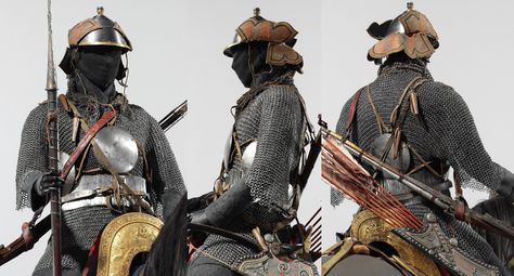 Tibetan helmet, mail shirt, char-aina mirror armor, armored belt. Tibetan Armor, Mirror Armor, Indo European, Historical Warriors, Full Metal Jacket, Historical Armor, Face Drawing Reference, Samurai Armor, Arm Armor