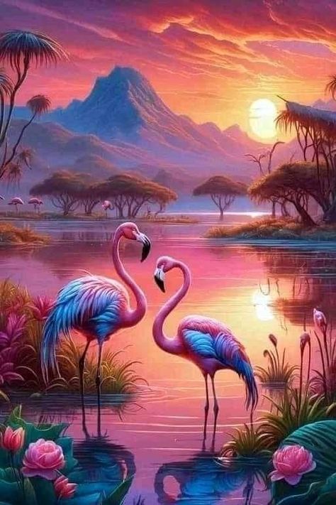 Flamingo Drawing, Peace Sign Art Hippie, Flamingo Artwork, 숲 사진, Drawing Sunset, Best Nature Wallpapers, Canvas Art Projects, New Nissan, Random People