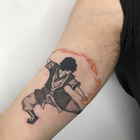 Katara Tattoo Ideas, Avatar The Last Airbender Tattoo Zuko, Prince Zuko Tattoo, Zuko Tattoos, Azula Tattoo, Avatar Tattoo Ideas, Minamilistic Tattoos, Zuko Tattoo, Avatar The Last Airbender Tattoo