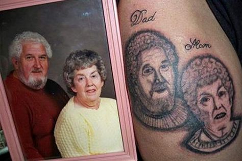 Nailed It! - 15 More of the Worst Tattoos Awful Tattoos, Tattoos Gone Wrong, Tattoos Funny, Collage Tattoo, Zombie Nurse, Terrible Tattoos, Worst Tattoos, No Regrets Tattoo, Zeus Tattoo