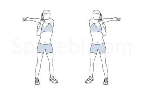 Shoulder stretch exercise guide with instructions, demonstration, calories burned and muscles worked. Learn proper form, discover all health benefits and choose a workout. https://www.spotebi.com/exercise-guide/shoulder-stretch/ Side Bends Exercise, Trapezius Stretch, Barbell Exercises, Cow Face Pose, Workout Pics, Shoulder Tension, Back Fat Workout, Stretch Routine, Calories Burned