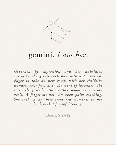 Gemini Aesthetic, Gemini Zodiac Quotes, I Am Her, Gemini And Scorpio, Meaningful Tattoo Quotes, Gemini Quotes, Gemini Tattoo, Self Appreciation, Spiritual Tattoos