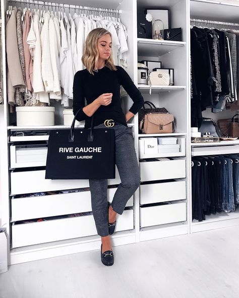 Rive Gauche Ysl Bag Outfit, Rive Gauche Ysl Bag, Ysl Bag Outfit, Ysl Rive Gauche, Daytime Outfits, Tote Outfit, Ysl Bags, Bag Outfit, Rive Gauche