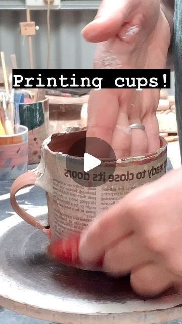 Sarah Murray on Instagram: "Printing Yoyo Cups in the studio this morning! 
After many requests…and for those of you interested in the process that I use to print my ceramics I am working on an online tutorial that will be available through my shop! 
Learn my nitty gritty tips for ceramic monoprinting to create your own individual ceramic transfers.
A huge THANYOU to @southeastarts micro grants for the tech upgrade 🙏 
Exciting yes? 😆 
#sarahmurrayceramics#australianceramics#etsy#etsyau#ceramictransfer#monoprints#printingwithclay#colour#pattern#everydayart" Ceramic Monoprinting, Clay Monoprinting, Ceramic Transfers, Nitty Gritty, Colour Pattern, Online Tutorials, Monoprint, In The Studio, Printing Techniques