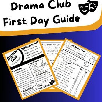 The Theater Teacher | Teachers Pay Teachers Drama Club Ideas, Theater Teacher, Middle School Drama, Theatre Classroom, Drama For Kids, Drama Activities, Teaching Theatre, Teaching Drama, Get To Know You Activities