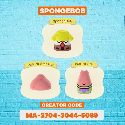 Animal crossing code Spongebob Clothes, Spongebob Outfit, Nickelodeon Slime, Animal Crossing Wiki, Cosmo And Wanda, Mermaid Man, Animal Crossing 3ds, Garfield And Odie, Spongebob Patrick