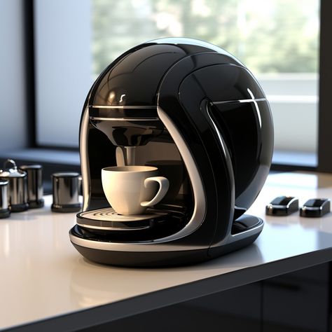 Modern Home Appliances, Product Redesign, Coffee Machine Design, Custom Coffee, Futuristic Architecture, Machine Design, Design Reference, Coffee Machine, Espresso Machine