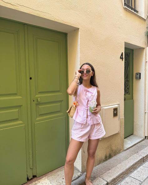 💐💐 Pink Outfits Summer, Cute Girly Summer Outfits, Pink Summer Outfits, Primavera Outfit, Outfit Verano, Girly Girl Outfits, Trendy Fits, Ideas De Outfits, Inspo Looks