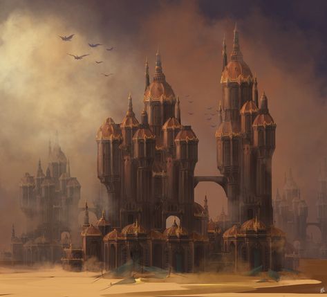 ArtStation - Desert Palace, JE SONG Desert Palace Concept Art, Palace Concept Art, Desert Palace, Assassins Creed Art, Visual Development, Palace, Fantasy Art, Concept Art, Entertainment