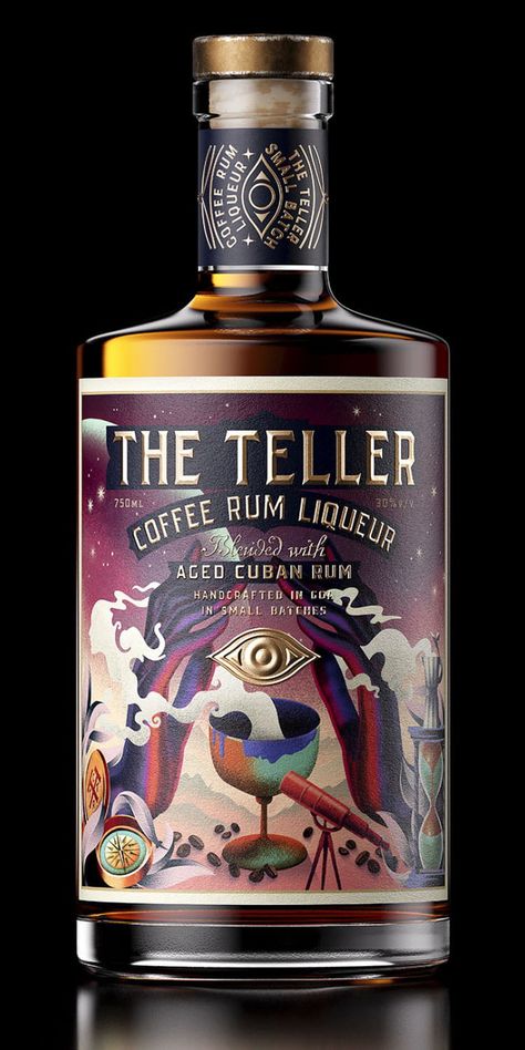 Rum Label, Whiskey Packaging, Rum Bottle, Alcohol Packaging, Perfume Packaging, Automotive Artwork, Product Shots, Alcohol Bottles, Tropical Drink