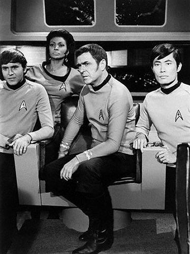 Star Trek "Crew on Bridge" | Star Trek | skookums 1 | Flickr Star Trek Uhura, Alien Nation, Magnet Science, Science Fiction Tv Series, Original Star Trek, Star Trek Crew, Star Trek 1966, Nichelle Nichols, Deep Space Nine