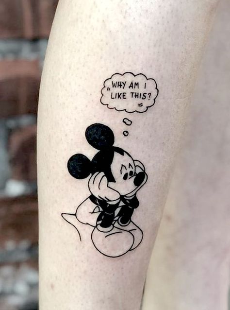 32 Sad Tattoos To Wear Your Heart On Your Sleeve - Our Mindful Life Bad Childhood Tattoo, Tattoos For Loneliness, Alone Tatoos Ideas, Deep Tattoo Ideas, Deep Tattoos, Under Chest Tattoo, Mickey Mouse Tattoo, Deep Tattoo, Our Mindful Life