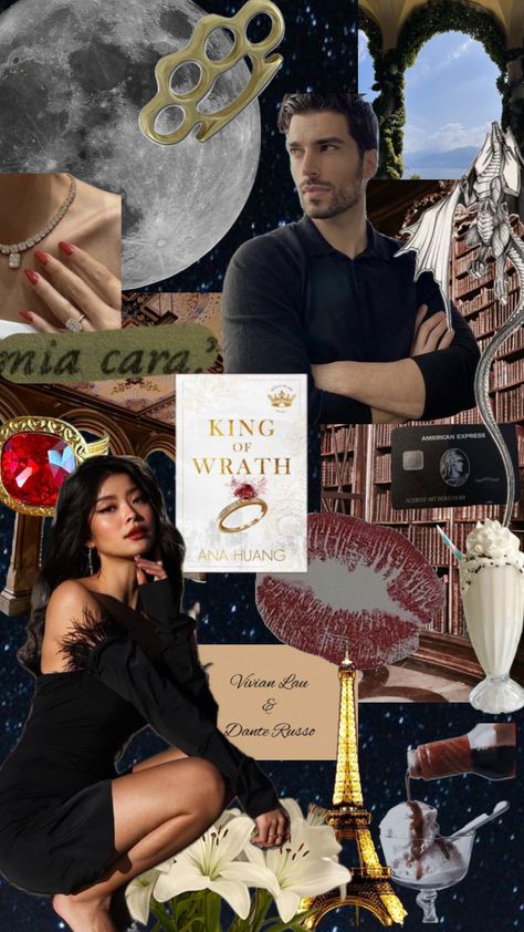 #kingofwrath #anahuang #spicy #book #billionaire #arrangedmarriage #nyc Dante Russo And Vivian, Dante Russo, Vivian Lau, Sweet Romance Books, King Of Wrath, Twisted Series, Arranged Marriage, Sweet Romance, Red Queen