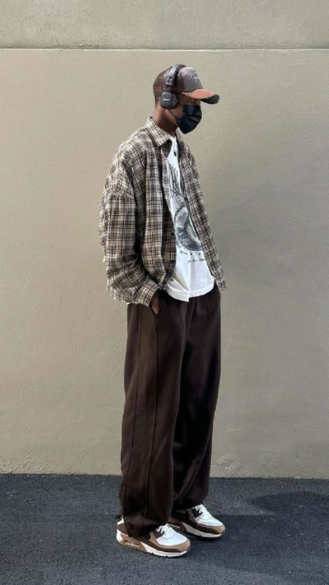 Japanese Aesthetic Outfits Men, Grandpa Core Outfits Men, Grandpa Core Aesthetic, Baggy Pants Outfit Street Styles, Grandpa Outfit Aesthetic, Grandpa Core Outfits, Baggy Aesthetic Outfits, Baggy Clothes Outfit Aesthetic, Baggy Outfits Men