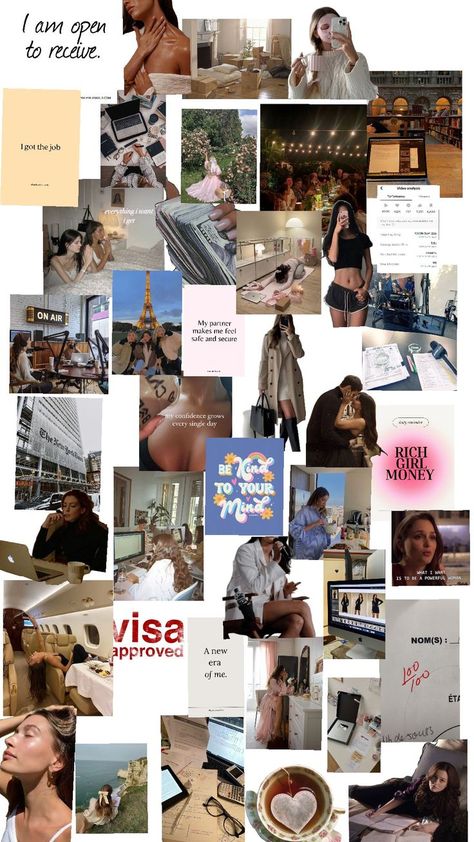 my vision board for 2025 : good health, toned body, good grades , good relationships with everyone and myself, good job/ placement, influencer/ content creator, good earning, good mental health Job Placement, Good Mental Health, Toned Body, Good Grades, Singles Day, Best Relationship, Get The Job, Good Job, Powerful Women