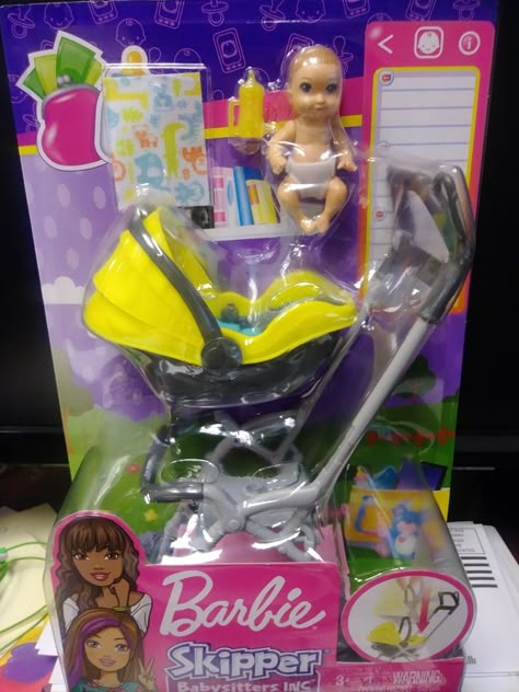 Barbie Stroller, My Life Doll Stuff, Toy Barbie, Barbie Bebe, Barbie Playsets, Barbie Kids, Barbie Gifts, Baby Barbie, Barbie Doll Set