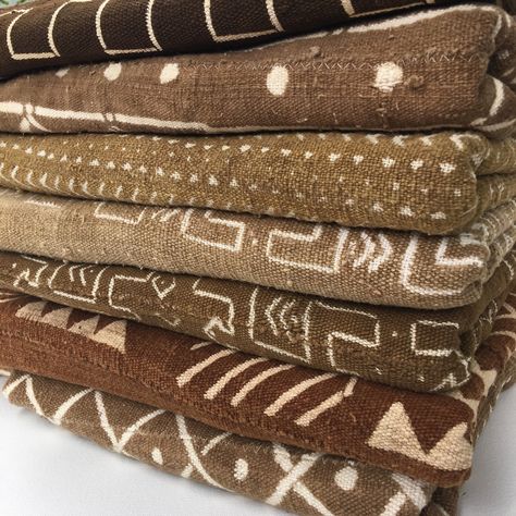 Mud Cloth, From Africa: Beautiful Colors Now in Stock! African Interior Design, African Furniture, African Inspired Decor, African Interior, Mudcloth Fabric, Kuba Cloth, Oyster White, African Textile, African Home Decor