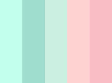 Mint Color Palettes, Pink Color Palette, Color Palette Challenge, Color Schemes Colour Palettes, Pink Palette, Color Palette Pink, Valentine Coloring, Pastel Colour Palette, Pastel Palette