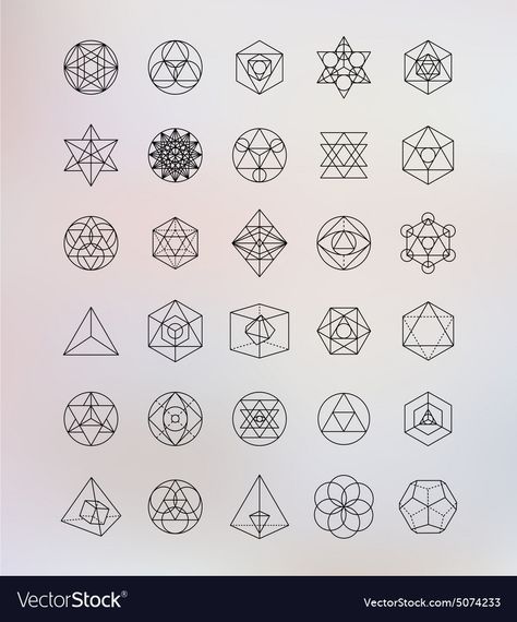 Alchemy Symbols Sacred Geometry, Sacred Geometry Vector, Sacred Geometry Alchemy, Magic Science, Geometric Symbols, Alchemy Symbols, Geometric Drawing, Sacred Geometry, Alchemy