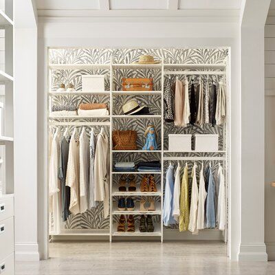 "Visually stunning and designed for our ever-changing modern lives, The Everyday System™ is home organization at its best." — Martha StewartUpdate your closet to make room for it all with Martha Stewart exclusive The Everyday System™ 6ft Hanging & Shoe Storage Reach-In & Walk-In Closet, designed in collaboration with California Closets®. Every design detail has been thoughtfully considered by Martha Stewart and California Closets® to optimize and prioritize space, resulting in a premium storage Hanging Shoe Storage, Walking Closet, Closet Shoe Storage, Dream Closet Design, Reach In Closet, No Closet Solutions, Closet Renovation, California Closets, Closet Organizing Systems