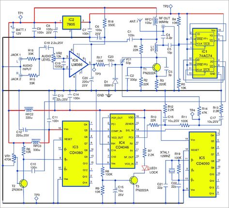 Electronic Projects, Hobby Electronics, Electronics Basics, Electronic Schematics, Enterprise Application, Electronic Circuit Projects, Electronic Circuit, Electronics Projects Diy, Circuit Projects