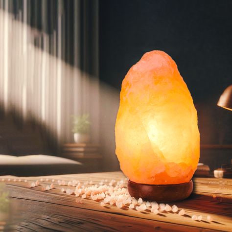 Save up to $6 Pink Himalayan Salt Lamp, Pink Salt Lamp, Salt Rock Lamp, Crystal Lamps, Himalayan Salt Crystals, Romantic Ambiance, Salt And Light, Himalayan Salt Lamp, Salt Crystal