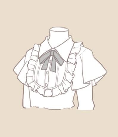 Ruffle Collar Drawing, Drawing Ruffles, Fashion Learning, Illustrated Clothing, Clothing Sketches, Drawing Anime Clothes, Fashion Design Drawings, Fashion Design Sketches, Anime Drawings Tutorials