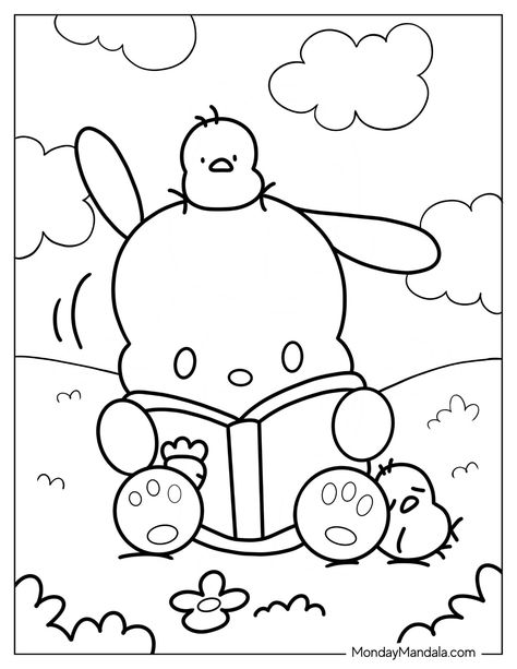 20 Pochacco Coloring Pages (Free PDF Printables) Sanrio Coloring, Hello Kitty Book, Creation Coloring Pages, Coloring Stuff, Chibi Coloring Pages, Hello Kitty Colouring Pages, Kitty Nails, Shark Coloring Pages, Color Sheets