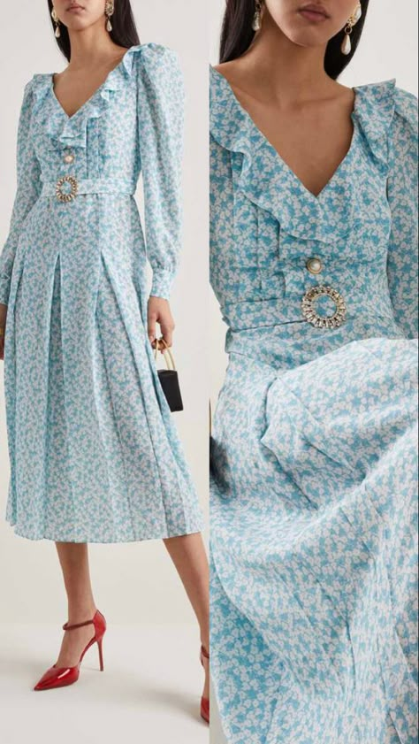 Mixing Prints Fashion, Fashion Trending Moodboard, African Print Clothing, Elegant Dresses Classy, Lovely Clothes, Fashion Design Clothes, Modest Dresses, Retro Dress