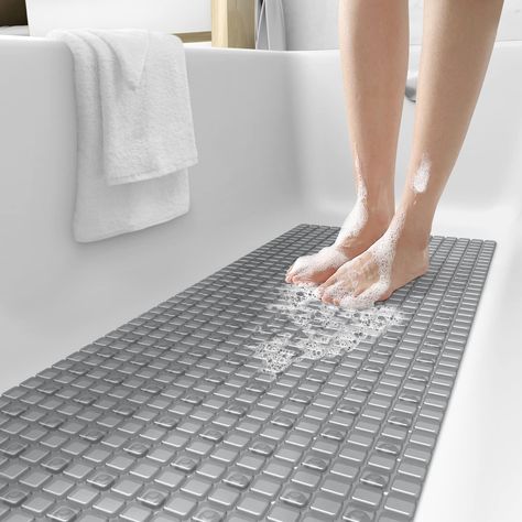 Long Bathtub, Villa Renovation, Shower Floor Mat, Non Slip Shower Mat, Large Bathtub, Waffle Weave Shower Curtain, Bathtub Mats, Shower Mats, Tub Mat