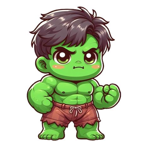 Hulk Kids, Cartoon Character Clipart, Hulk Tattoo, Nebula Marvel, Hulk Party, Baby Marvel, Hulk Birthday, Chibi Marvel, Baby Avengers