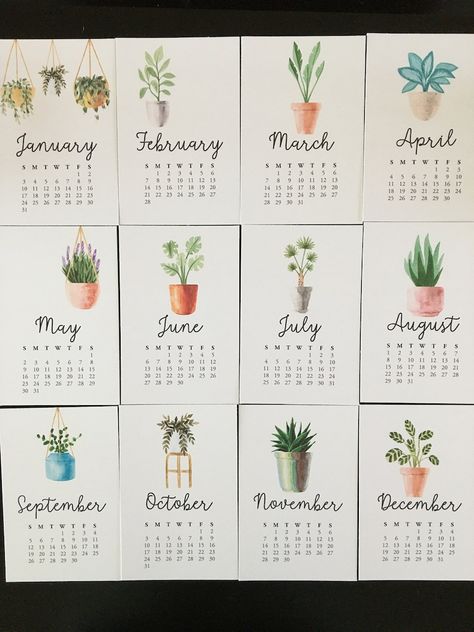 Diy desk calendar