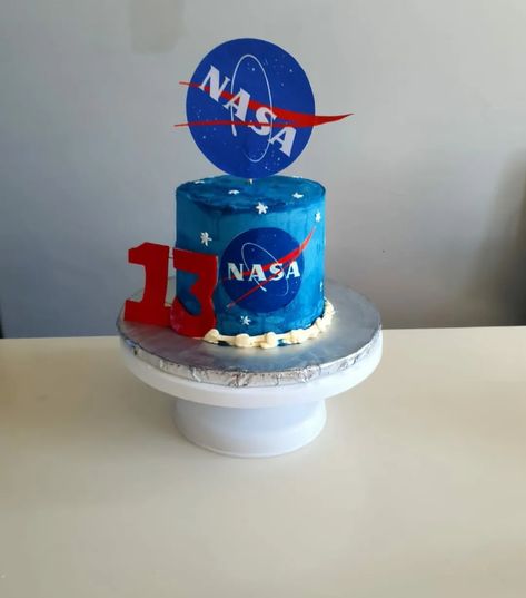 Cake Nasa Cake Birthday, Nasa Cake, Auburn Graduation, 13th Birthday Party, Dog Photoshoot, 13th Birthday Parties, 13th Birthday, Dec 12, Themed Cakes