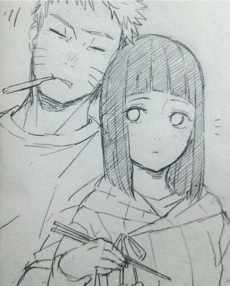 NaruHina 🖤 Naruto Drawings Easy, Poses Manga, Naruto Sketch Drawing, Naruto Sketch, Anime Drawing Books, Naruto Drawings, Naruto And Hinata, Anime Drawings Tutorials, Naruto Art