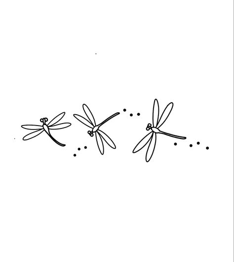 Easy Dragonfly Drawings Simple, Dragon Fly Tattoo Drawing, One Line Dragonfly Tattoo, Three Dragonfly Tattoo, 3 Dragonfly Tattoo, Cute Dragonfly Tattoo, Simple Dragonfly Drawing, Tattoo Ideas Dragonfly, Dragonfly Tattoo Simple