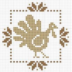 Cross Stitch Turkey Pattern, Turkey Cross Stitch Patterns Free, Turkey Cross Stitch Pattern, Thanksgiving Cross Stitch Patterns Free, Christmas Stitching, Freebies Pattern, Autumn Cross Stitch Patterns, Fall Cross Stitch, Thanksgiving Time