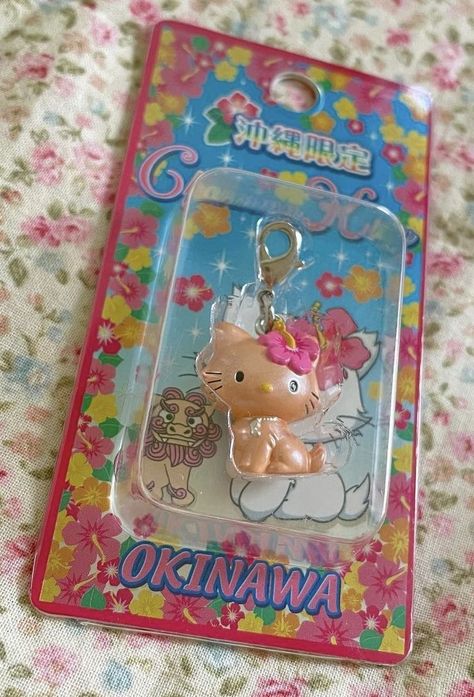 Gyaru Keychain, Girly Whisper, Tropical Core, Images Hello Kitty, Coconut Dream, Hello Kitty Keychain, Tropical Girl, Barbie Summer, Charmmy Kitty