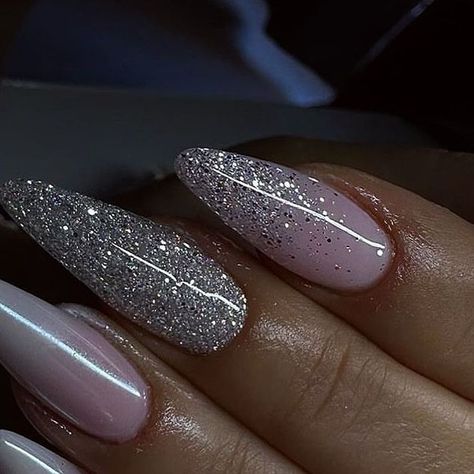 Jet Set Beauty GmbH on Instagram: "Sparkle Nails @posh_nails_sara @jet_set_beauty_nails #jetsetbeauty #nails #nailjunkie #nailswag #nailinspo #nailgoals #glitternails #sparklenails #sparklenails✨ #glitternails" Sparkly Silver Nails, Silver Sparkle Nails, Posh Nails, Sparkle Nails, Polish Colors, Sparkly Nails, Silver Sparkle, Silver Nails, Nail Polish Colors