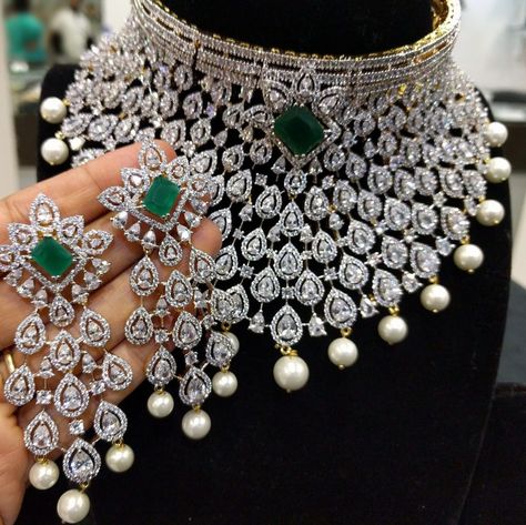 Bridal diamond necklace